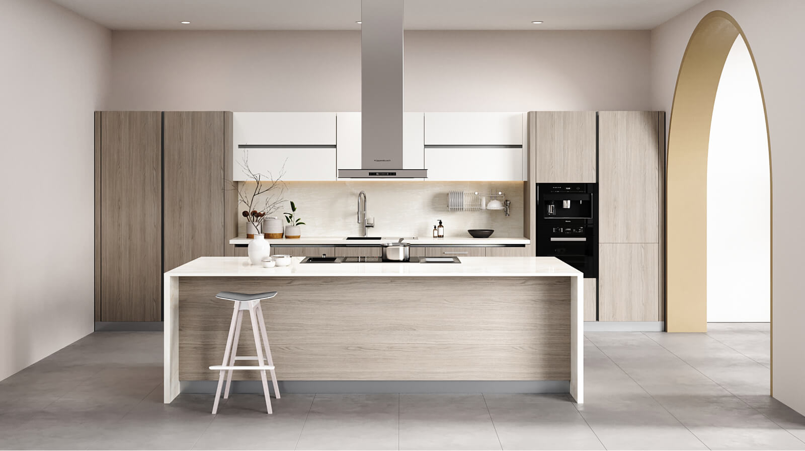 Single Wall with Kitchen