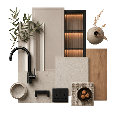 Minimalist Kitchen with Warm Neutrals