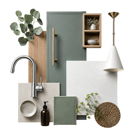 Scandinavian Sage Green Kitchen