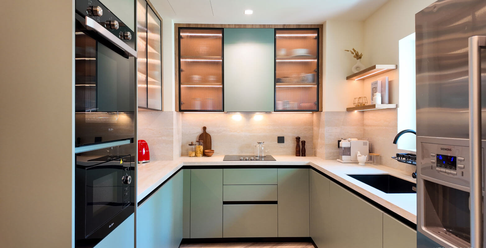 Green High-End Kitchen Design