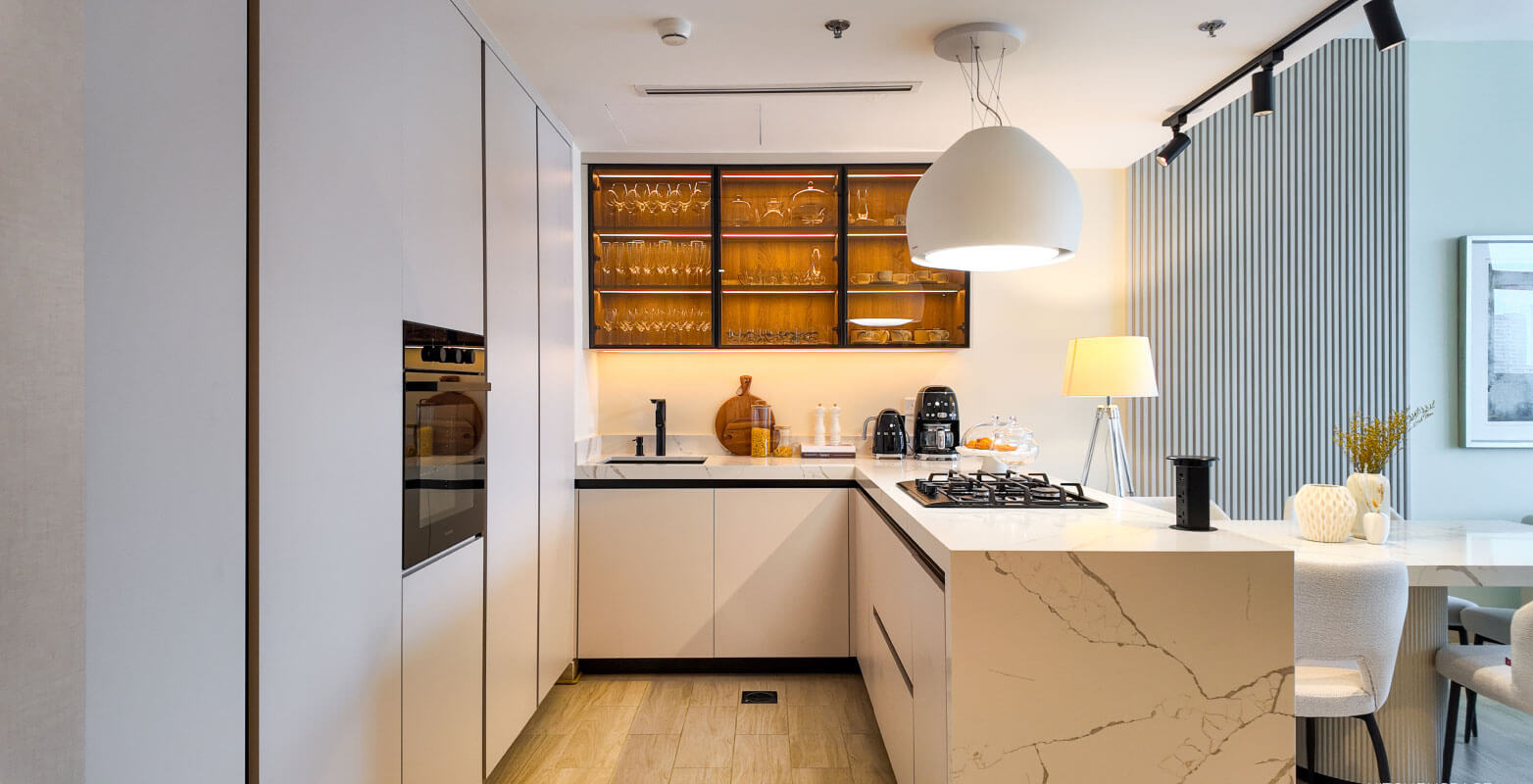 Minimalist Marble Kitchen