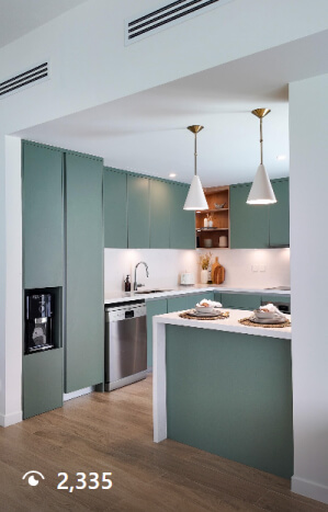 Green Kitchen Design 