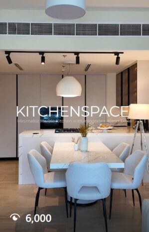 Minimalist Marble Kitchen