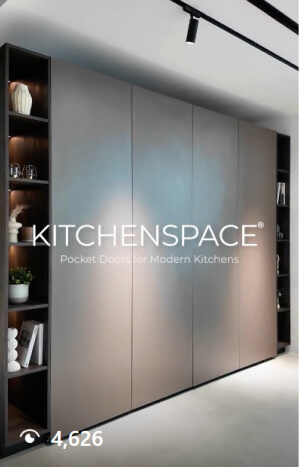 Pocket Door for Office Pantry